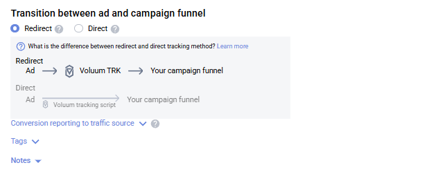 Redirect vs Direct selection